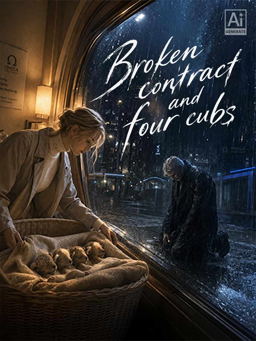 Broken contract and four cubs poster
