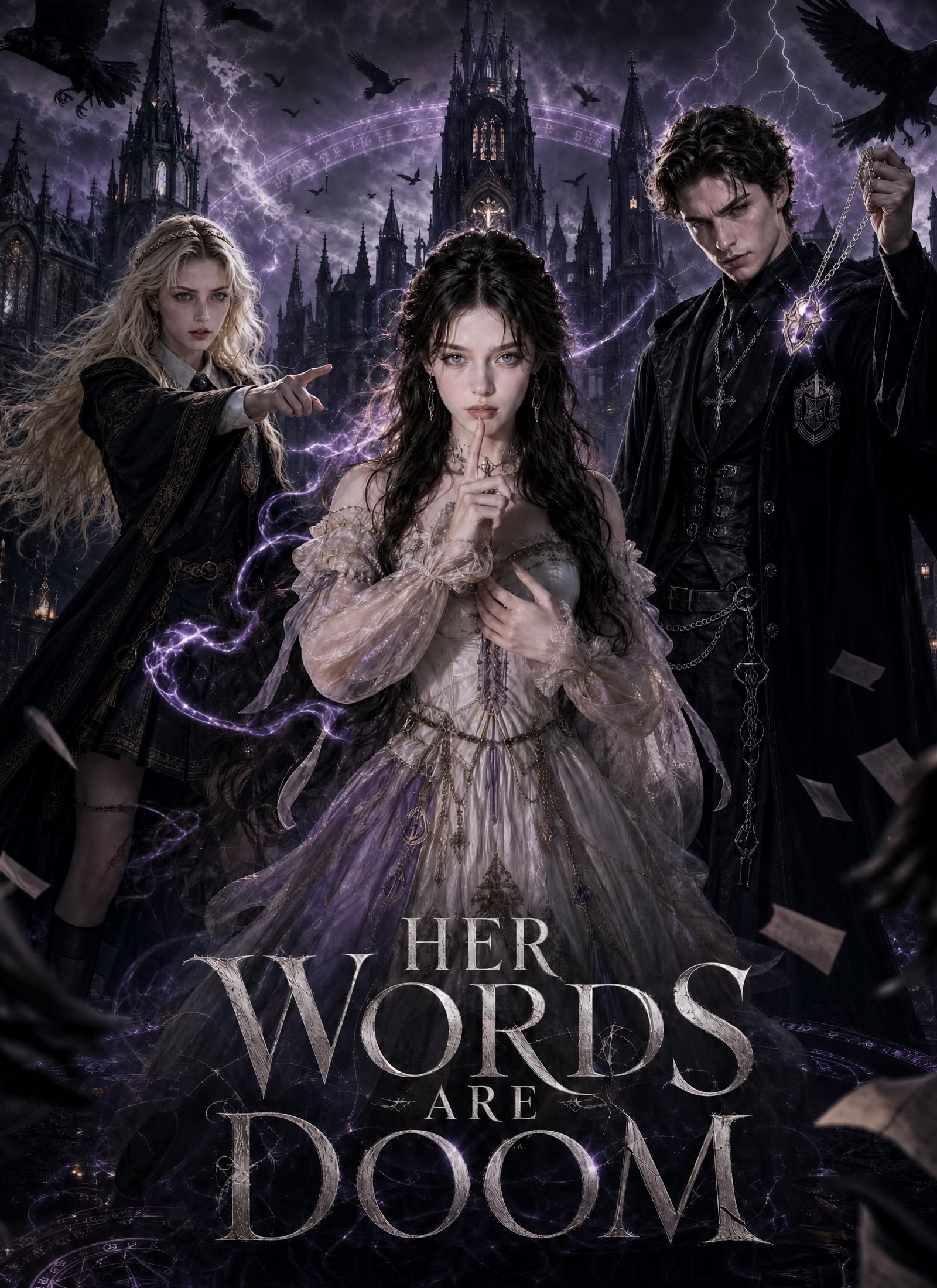 Her words are doom. poster