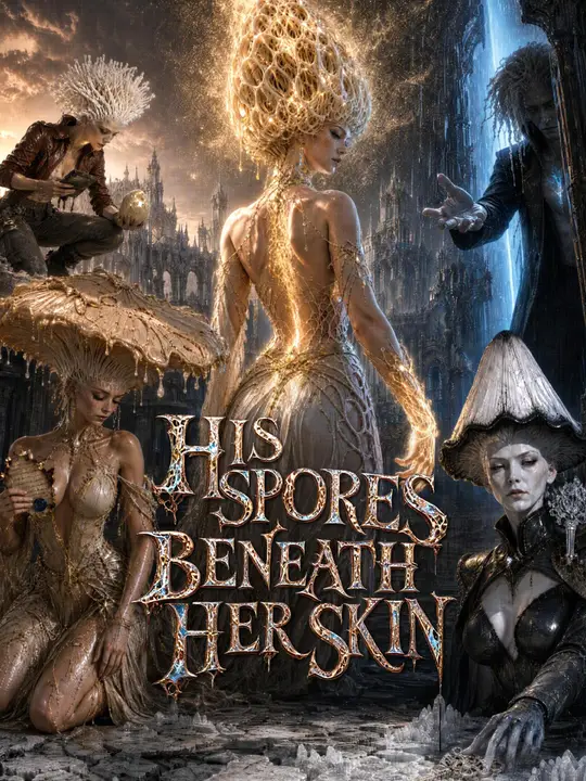 HIS SPORES BENEATH HER SKIN poster