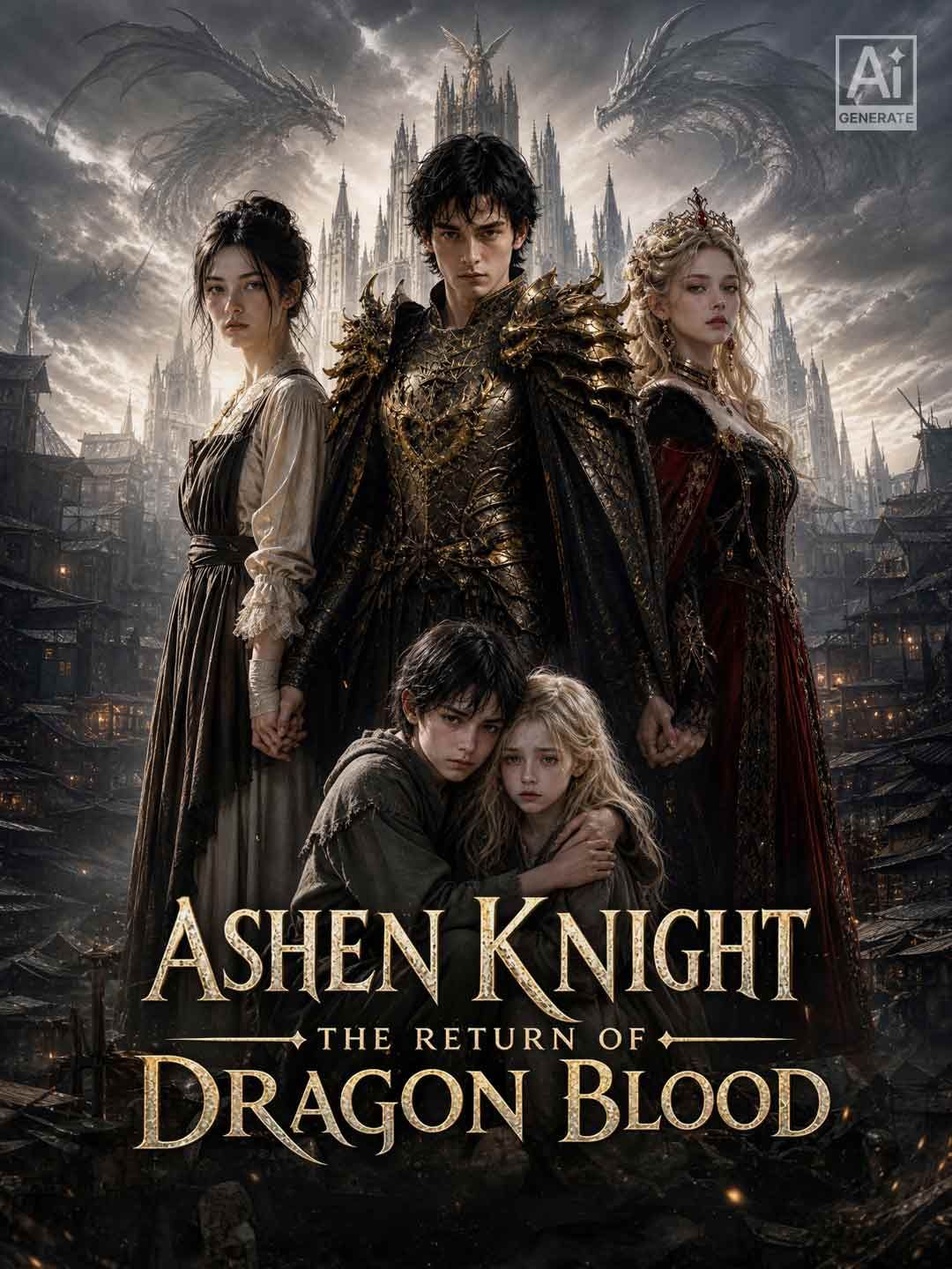 Poster for Ashen Knight: The Return of Dragon Blood