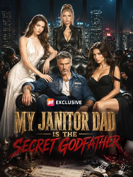 Poster for My Janitor Dad is the Secret Godfather