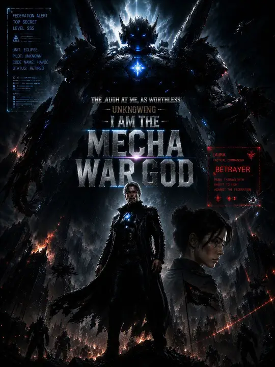 They laugh,As worthless,Unknowing I am THE MECHA GOD poster