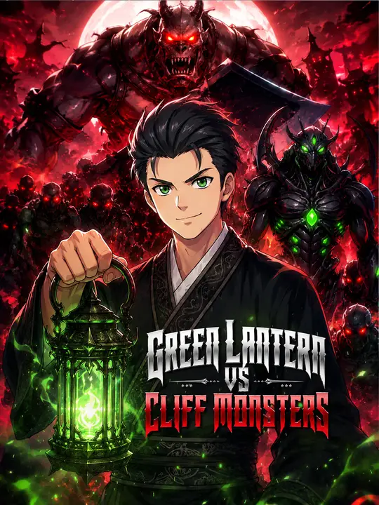 Poster for Green Lantern vs Cliff Monsters