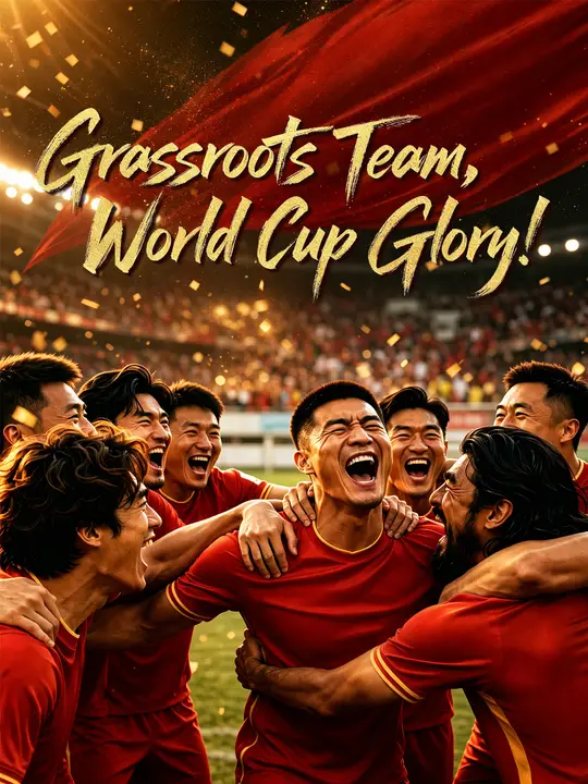 Poster for Grassroots Team, World Cup Glory!