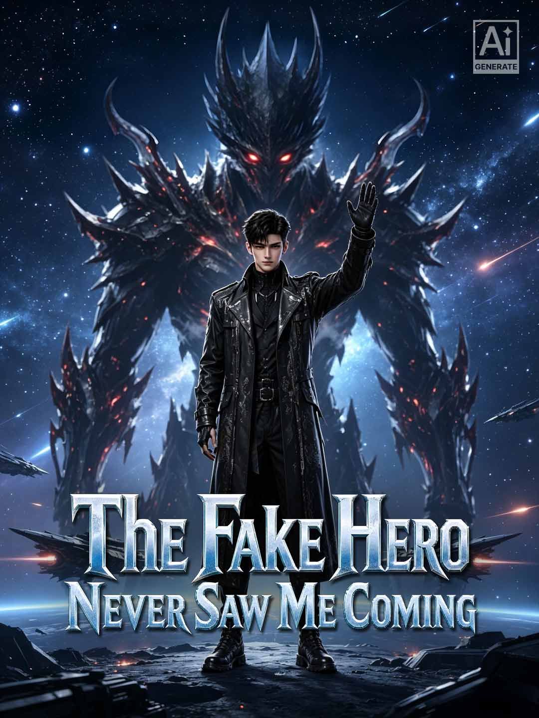 Poster for The Fake Hero Never Saw Me Coming