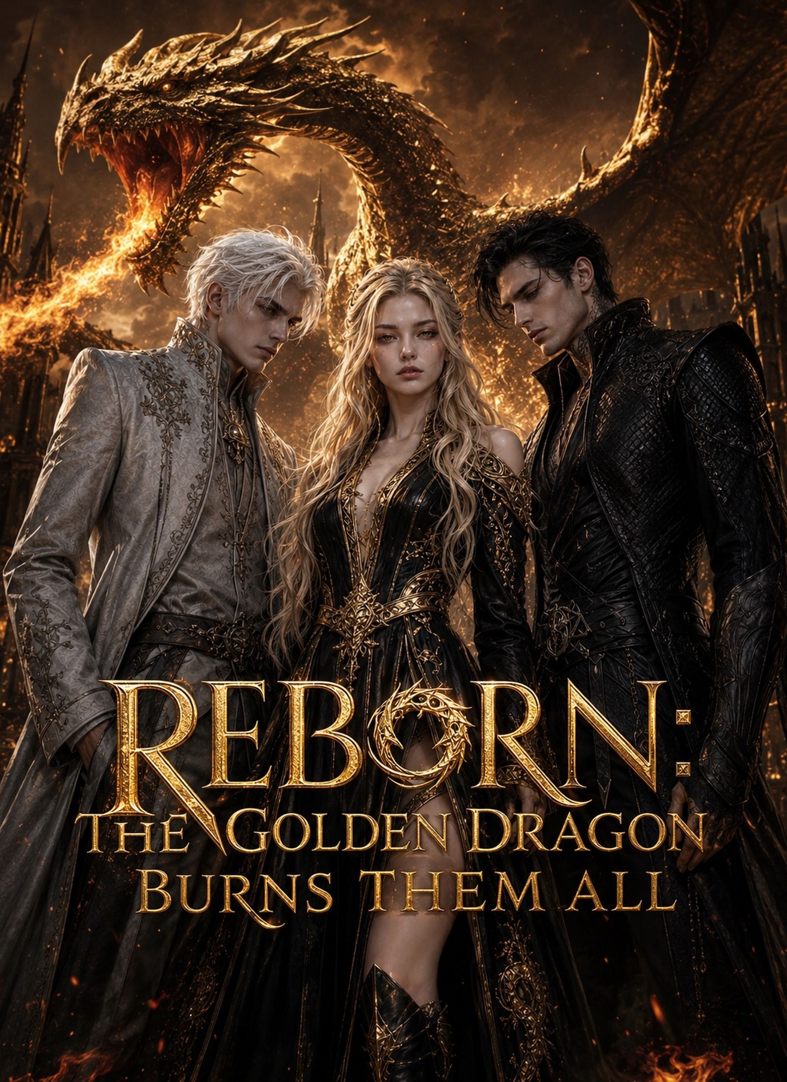 Poster for Reborn: The Golden Dragon Burns Them All